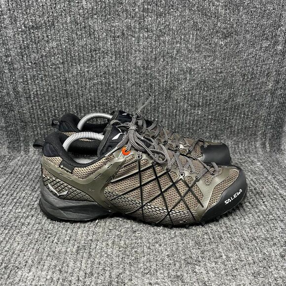 Salewa Wildfire GTX Low Approach Waterproof Hiking Trail Shoes Brown Mens Sz 10 - Picture 1 of 8